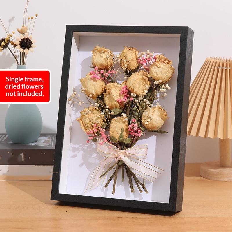 Cornici Portafoto in Legno 3D Profondità 3Cm 5Cm Porta Specimen Fiori Secchi Fatto a Mano Diy Lavoro Manuale Espositore Cornice Foto Decorazione Casa