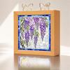 Desktop Light for Office Acrylic Puzzle LED Night Light, 2-In-1 USB Royal Iris Bloom Jigsaw Lamp, Cozy Atmosphere DIY Creative Home Ambient