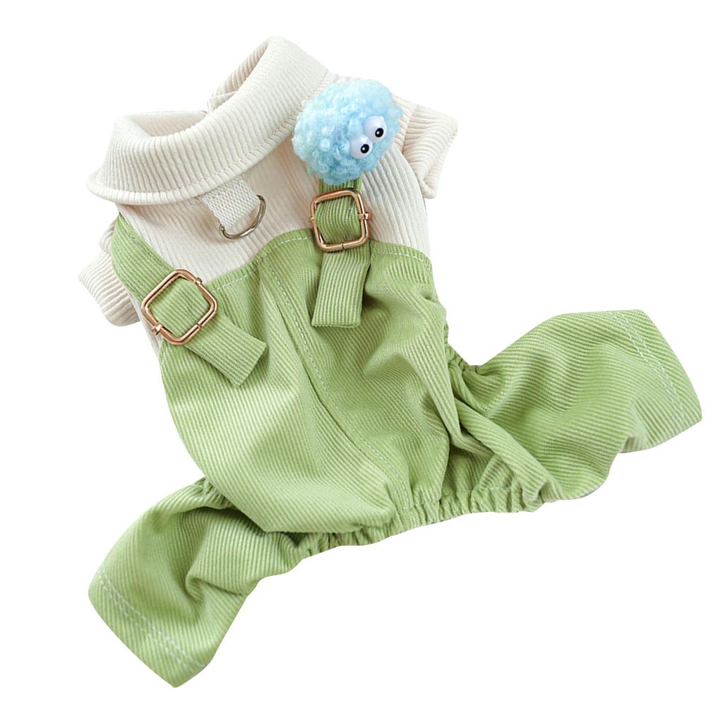 Dog Overalls Keep Warm Free Movement Soft Puppy Jumpsuit Fashionable Small Dog Clothing with Buckle