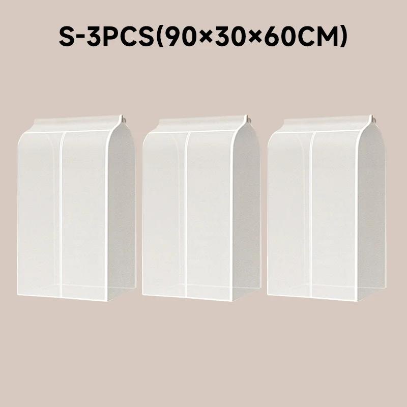 3D Große Kleider Staubschutzhülle Kleidungsstück Anzug Kleid Mantel Wasserdicht Kleidungsschutz Hängender Organizer Kleiderschrank Aufbewahrungstasche