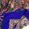 100*100cm Russian Style Floral Print Square Scarf for Women