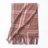 British Plaid Scarf Women's Autumn and Winter New Versatile Couple Long Warm Double-sided Thickened Retro Scarf