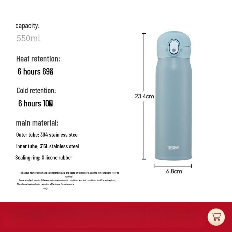 

THERMOS TCMY-550S Stainless Steel Vacuum Insulated Water Bottle