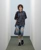 STANDARDERROR 87-Stan174 Heavy Washed Bermuda Denim Pants Deep Blue