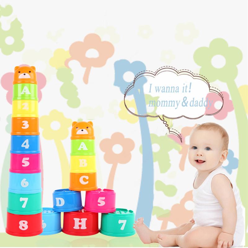 

Реальные фигуры и буквы, детские развивающие игрушки, 9 шт., детские забавные штабелируемые чашки, игрушки, забавные радужные чашки, штабелирующая башня, мини-игрушка-медведь, подарки