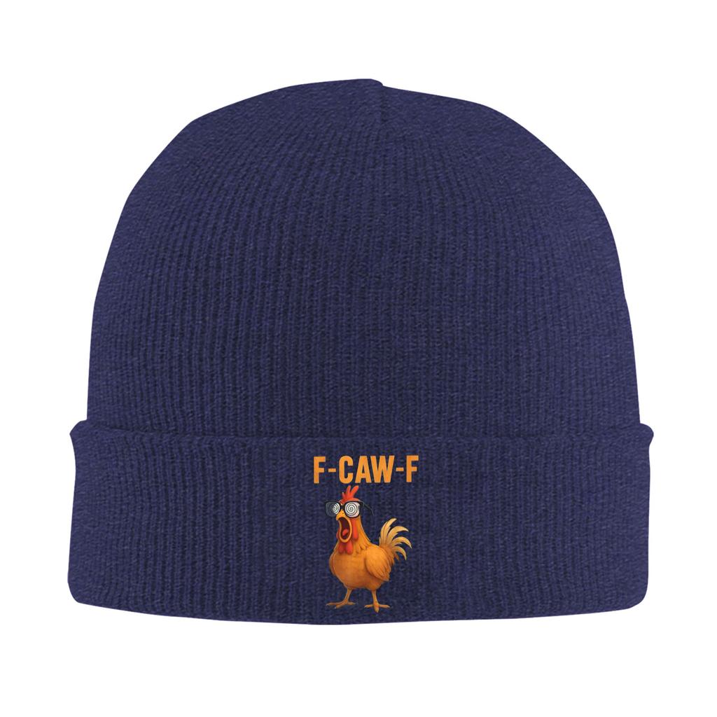 FCawF Chicken Funny Crazy Rooster Meme Humor Bonnet Hats Beanie Hats Spring Graphic Knit Hat Hip Hop Men Gym Head Wrap Cap