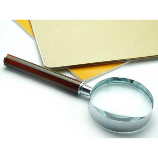 Loupe portative à fort grossissement Clear Optics avec lentille en verre 4x 65 mm RK-65