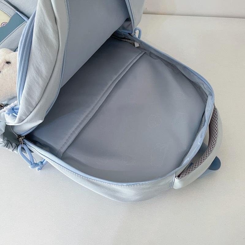 Rucsac de damă de culoare uni ghiozdan pentru elevi Rucsac de capacitate mare