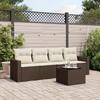VidaXL Garden Lounge Set with Cushions 5 Pcs, Sofas with Adjustable Feet, Outdoor Furniture Set Patio Terrace, 3218683