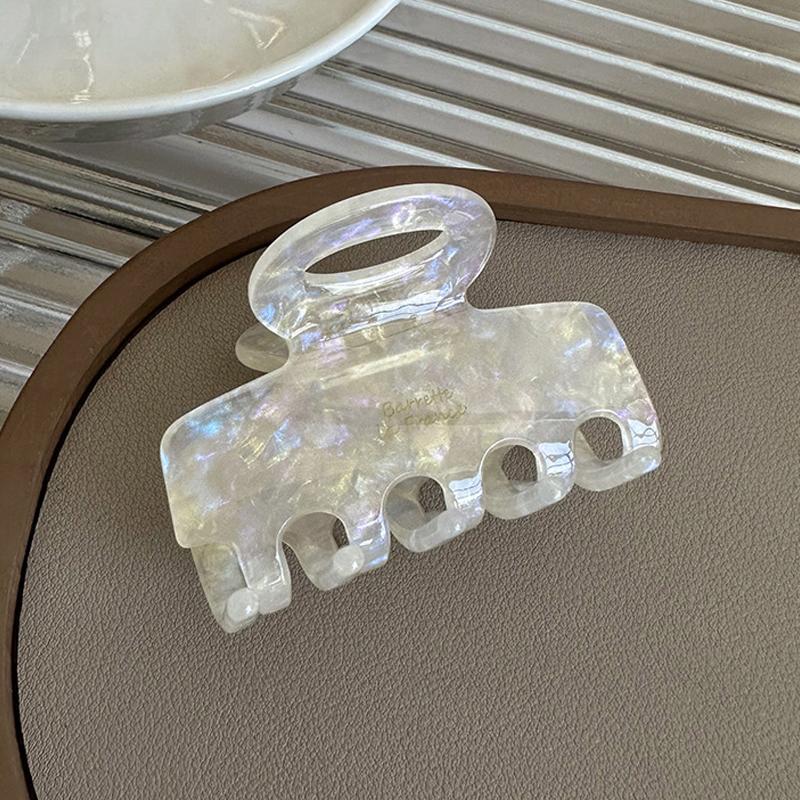 Korean Style Hair Claw Red Temperament Elegant Hair Clips Ponytail Holder Hairpins For Women Simple Hair Accessories