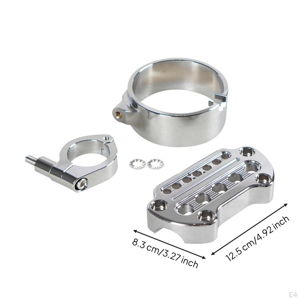 Motorcycle Instrument Bracket with Clamps CNCMachined Aluminum for Motorcyclists,