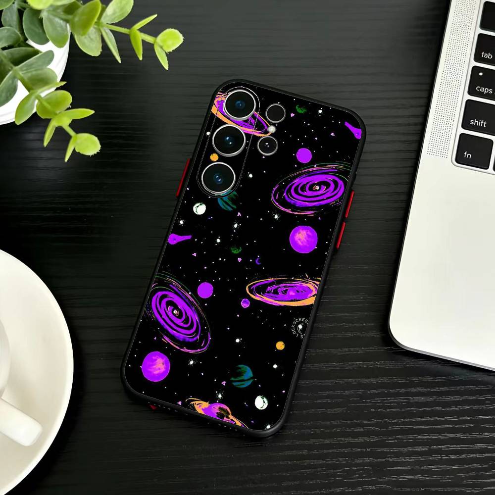 Y2k INS Graffiti Phone Case For Samsung S26,S25,S24,S23,S22,S21,S20,Plus,Fe,Lite,Others Black Cover