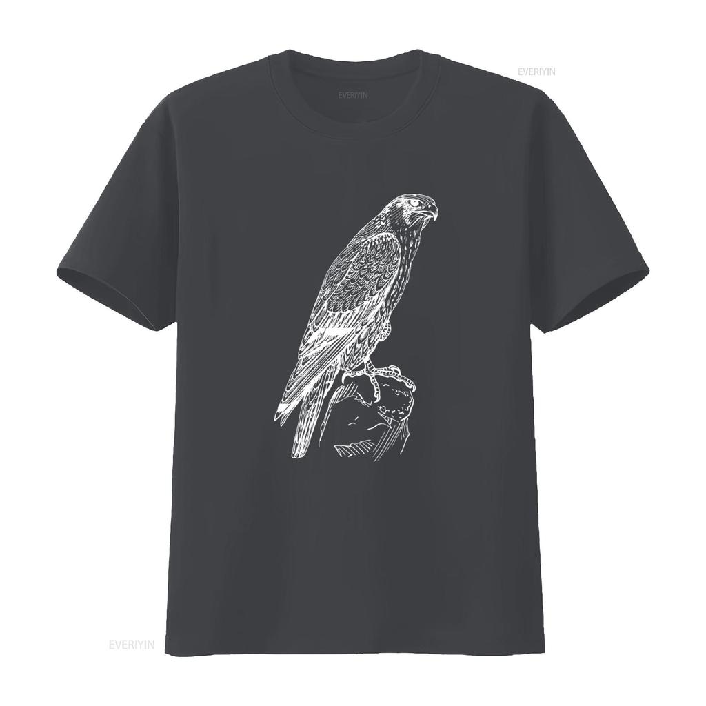 Premium Wanderfalke Ornithologie Falkner Vogel Liebhaber T-Shirt vintage Gewaschen Streetwear Mann Stilvolles Oberteil Für Jeden Tag