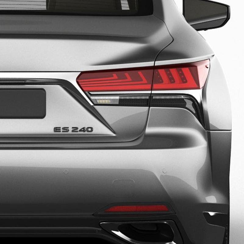 AAOU1 Metal Emblem Car Sticker Badge Decal Body Trunk Decor for Lexus Hybrid IS250 IS300 ES250 ES260 ES300 ES350 LS400 Glossy Black