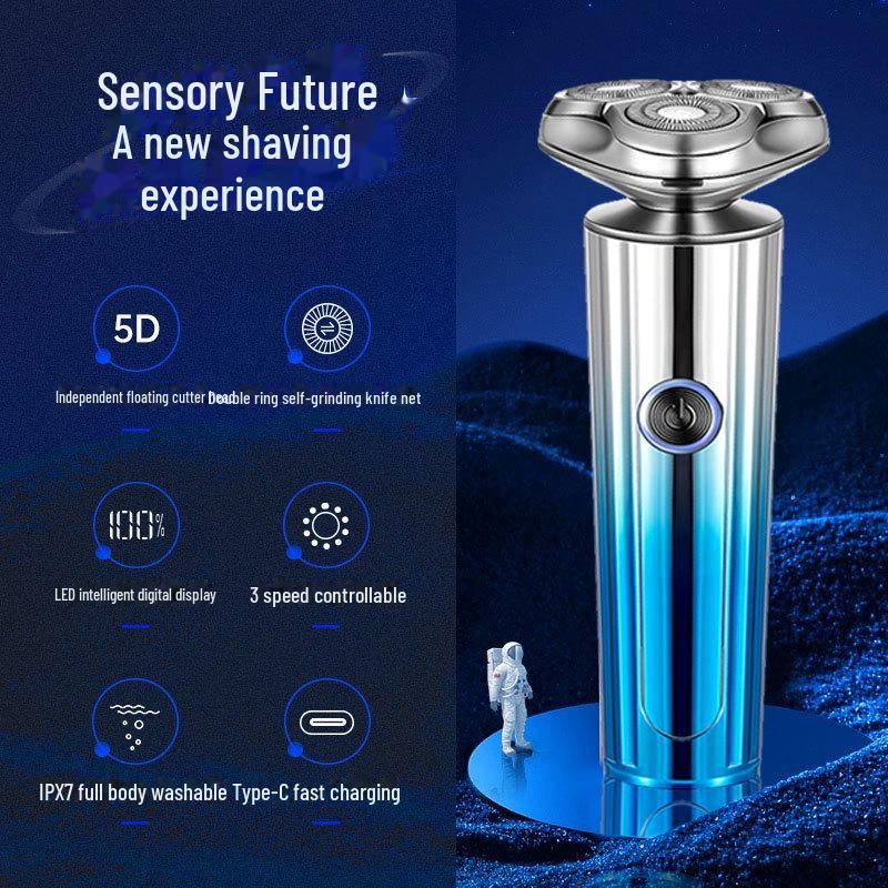 Rechargeable Multifunctional Waterproof Electric Beard Shaver