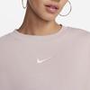 Sweatshirts Damen Weiß Gold Violett Rundhals Moderat Regulär DQ5762-019