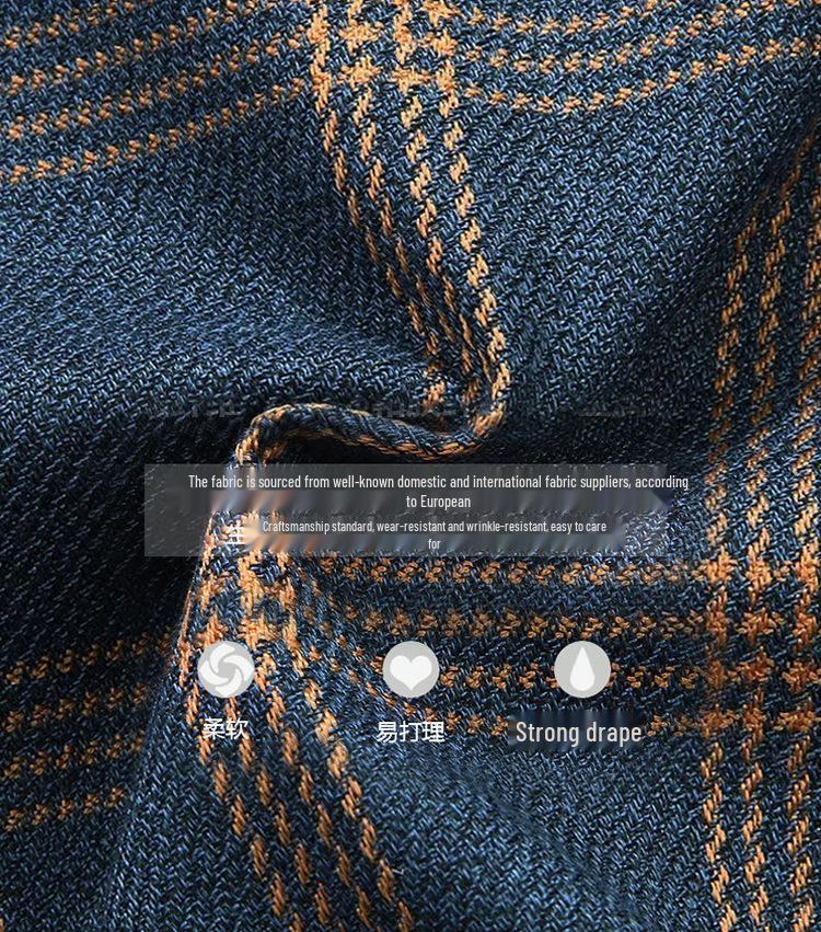 2026 Spring/Autumn Men's Business Casual Suit Jacket for Middle-Aged & Young Dads