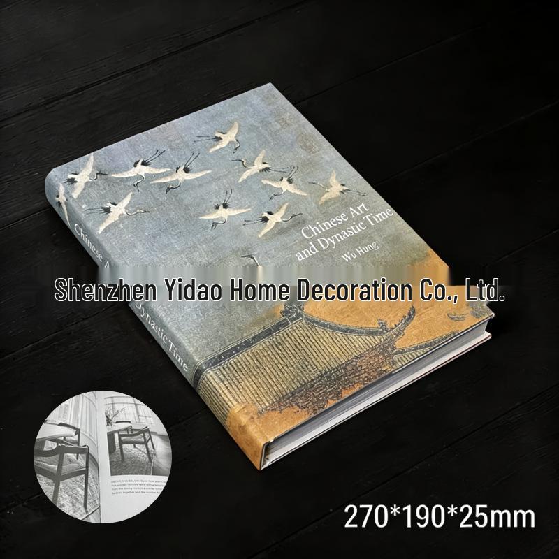 Chinese Tea Classic Hardcover: Zen Decor Prop for Office & Living Room