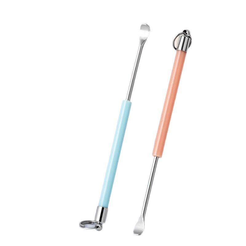 Stainless Steel Portable Ear Pick Keychain - Smooth and Safe Ear Cleaning Tool