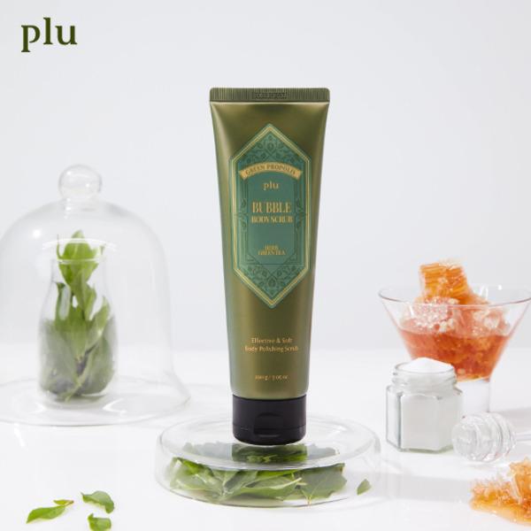 Plu Bubble Body Scrub Herb Green Tea 200g