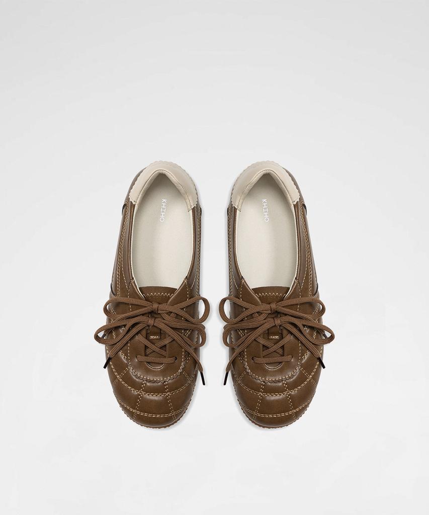 Khiho 3-Way Foldover Tongue Sneakers Brown