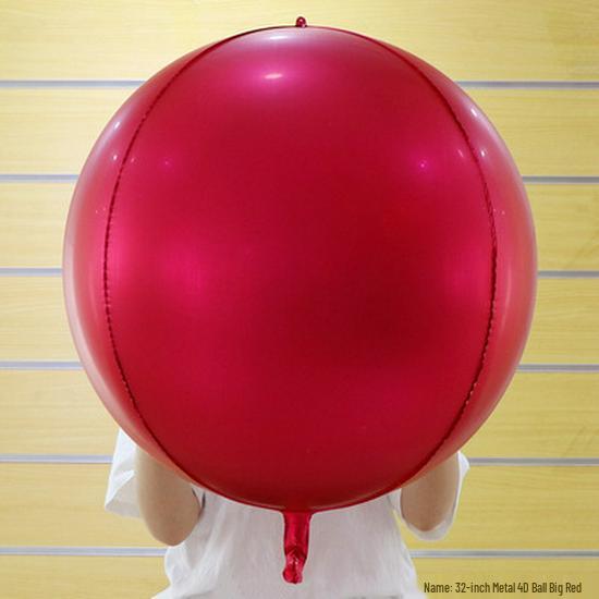 32-Zoll 4D Stereo Aluminiumfolienballon für Partys & Hochzeiten, Perforiert zum Aufhängen