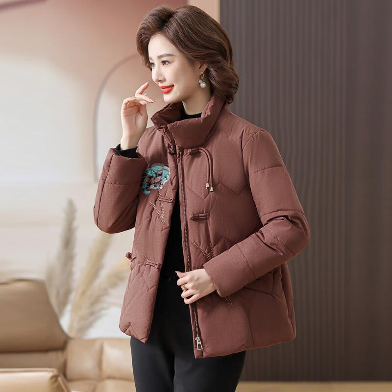 Hodo Women's Embroidered Plus Velvet Padded Winter Coat