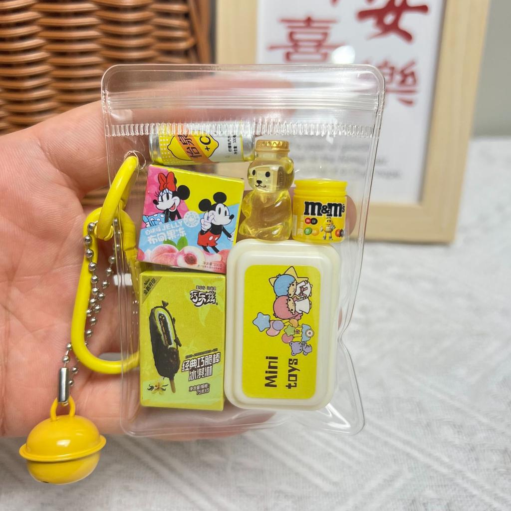Miniatuur Gawa Tasje met Neusje Voedsel Speelgoed Twist Ei Tas Schooltas Hanger Sleutelhanger Mobiele Telefoon Hanger Tas Schattig Leuk Blind Box