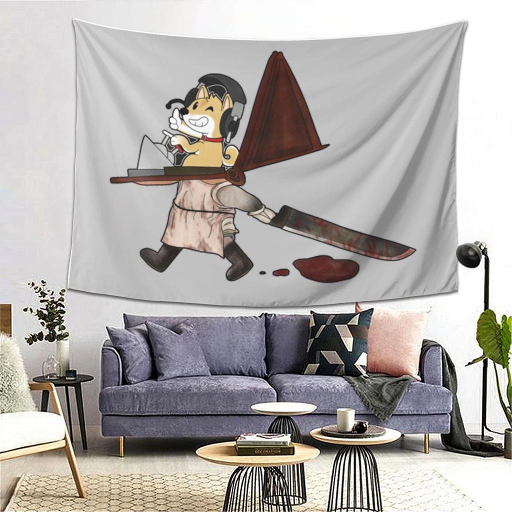 Silent Hill 2 True Ending Tapestry Wall Hanging Aesthetic Home Decoration Tapestries for Living Room Bedroom
