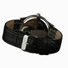 Romantic Couple Watches for Men and Women, Leather Strap Heart-Shaped Design Pair Watches, Black D-102