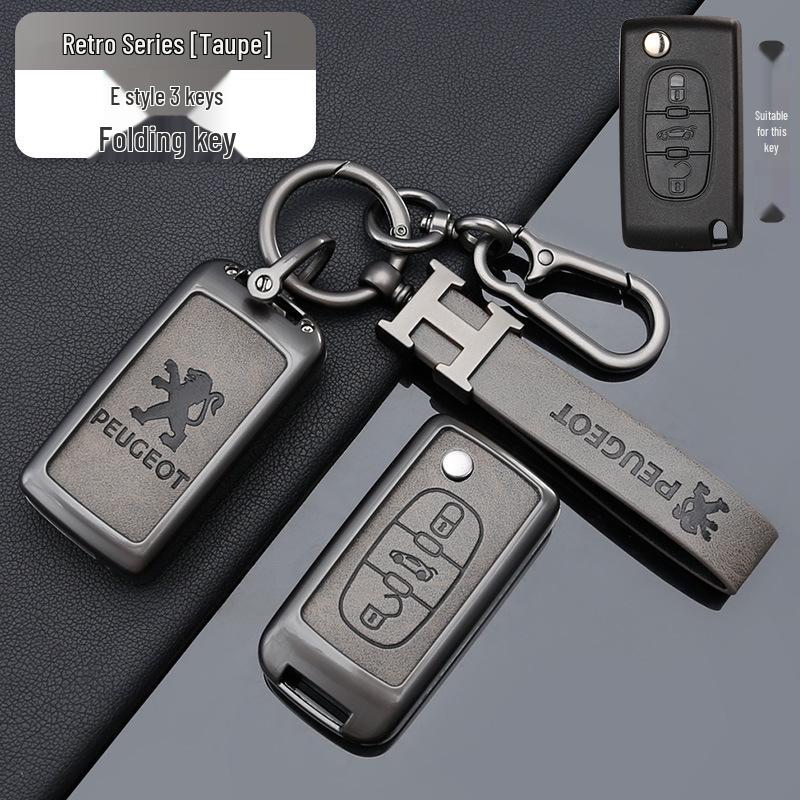Zinc Alloy Key Cover for Dongfeng Peugeot: Fits 308, 301, 408X, 308S, 3008, 2008, 508 Models