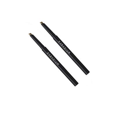 Flat Eyebrow Auto Pencil No.02 Dark Brown 0.3g X 2ea Set Long-Lasting K-Beauty