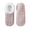 Chaussettes de sommeil antidérapantes Chaussettes chaudes en polaire d'agneau Automne Hiver Chaussettes d'intérieur tapis Femmes
