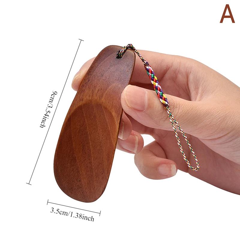 1 unidad Mini Calzador de Madera Biónica Calzador de Madera Portátil Artesanía Mango Largo Levantador de Zapatos Accesorios para Zapatos