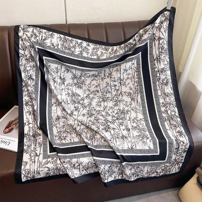 90*90cm Kare Eşarp Twill Pamuklu His Kadın Baş Şalları Ve Şalları Lüks Baskılı Boyun Eşarpları Tesettür Bandana Paşmina