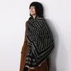 Korean version chain printed scarf women's warm thickened imitation cashmere Internet celebrity scarf