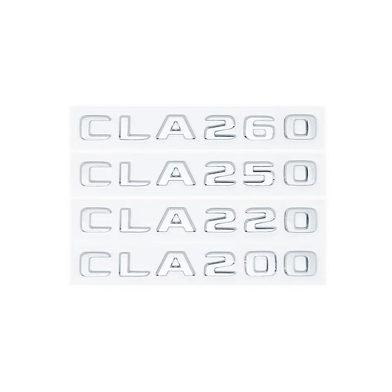 Car Trunk Letters Logo Emblem Badge Decals Sticker For Mercedes Benz CLA Class CLA35 CLA45 CLA260 CLA200 CLA180 CLA250 CLA220