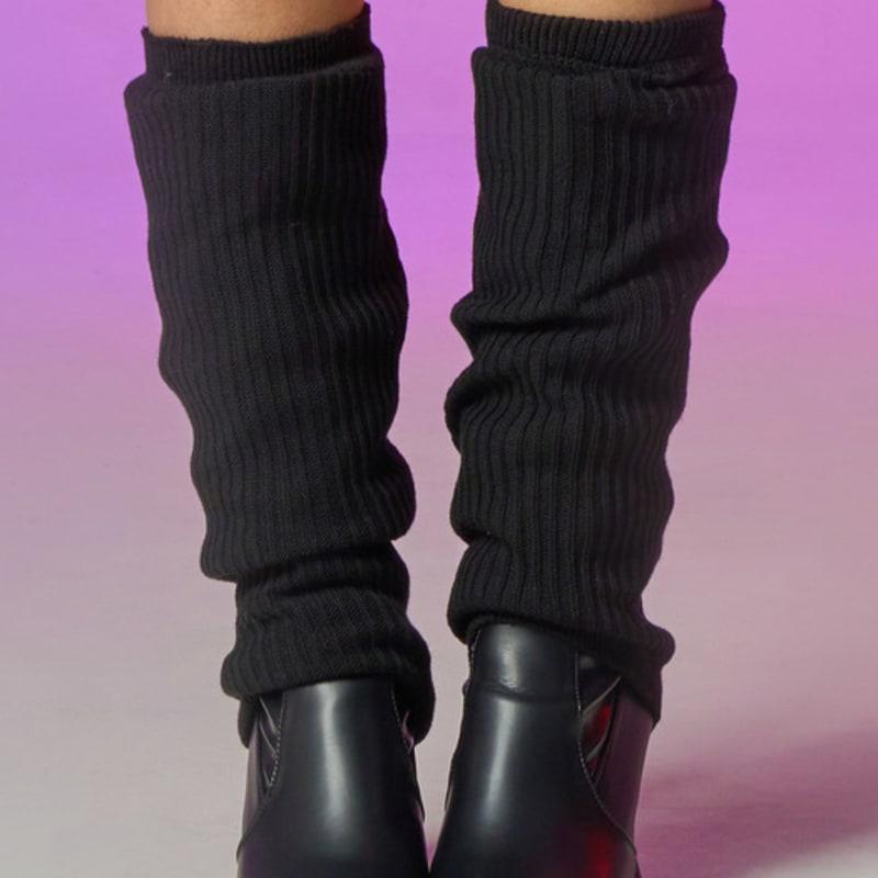 KOLEAT Real Knit Winter Warm Leg Warmers [Black]