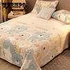 Sábana de cama de terciopelo Coral para el hogar, manta gruesa de franela de terciopelo de una sola pieza, de doble cara, para invierno