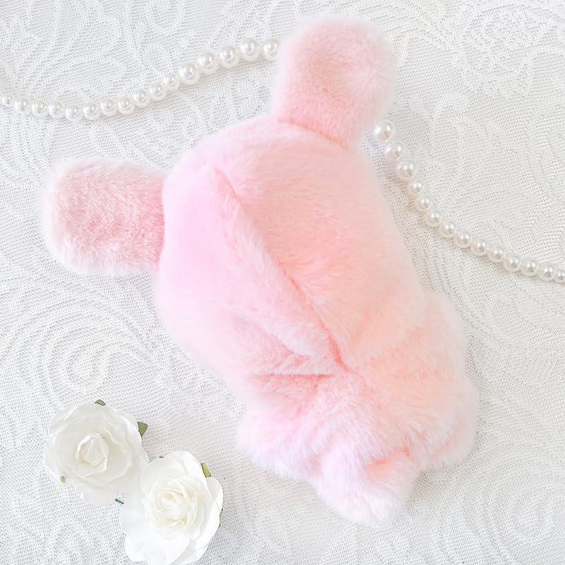 Embroidered Plush Animal Kigurumi for 10cm Plush Toys, Pink Rabbit, g.triger, Nuikatsu [Product]