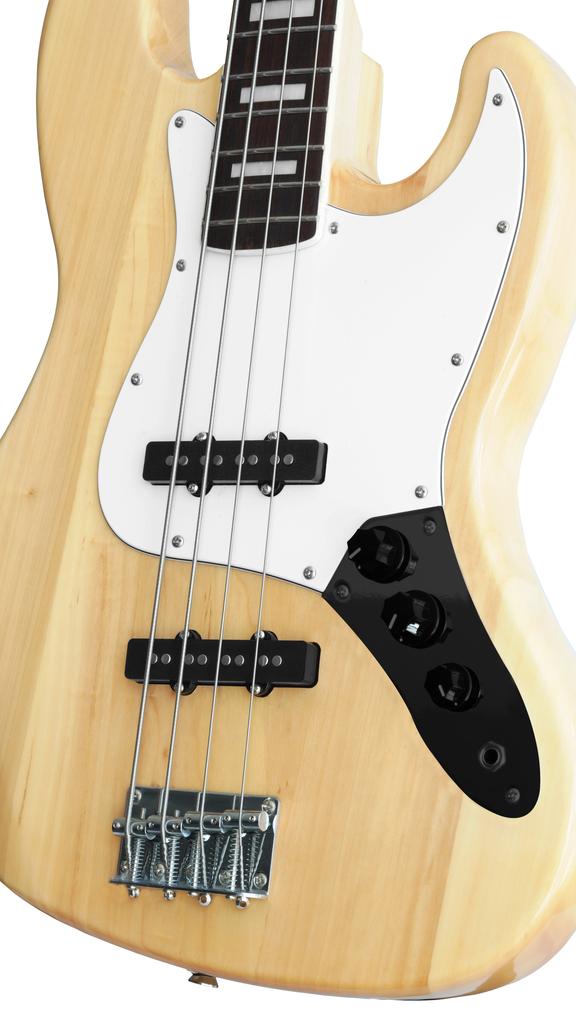 MusicMate MM-G175-W Electric Bass Guitar