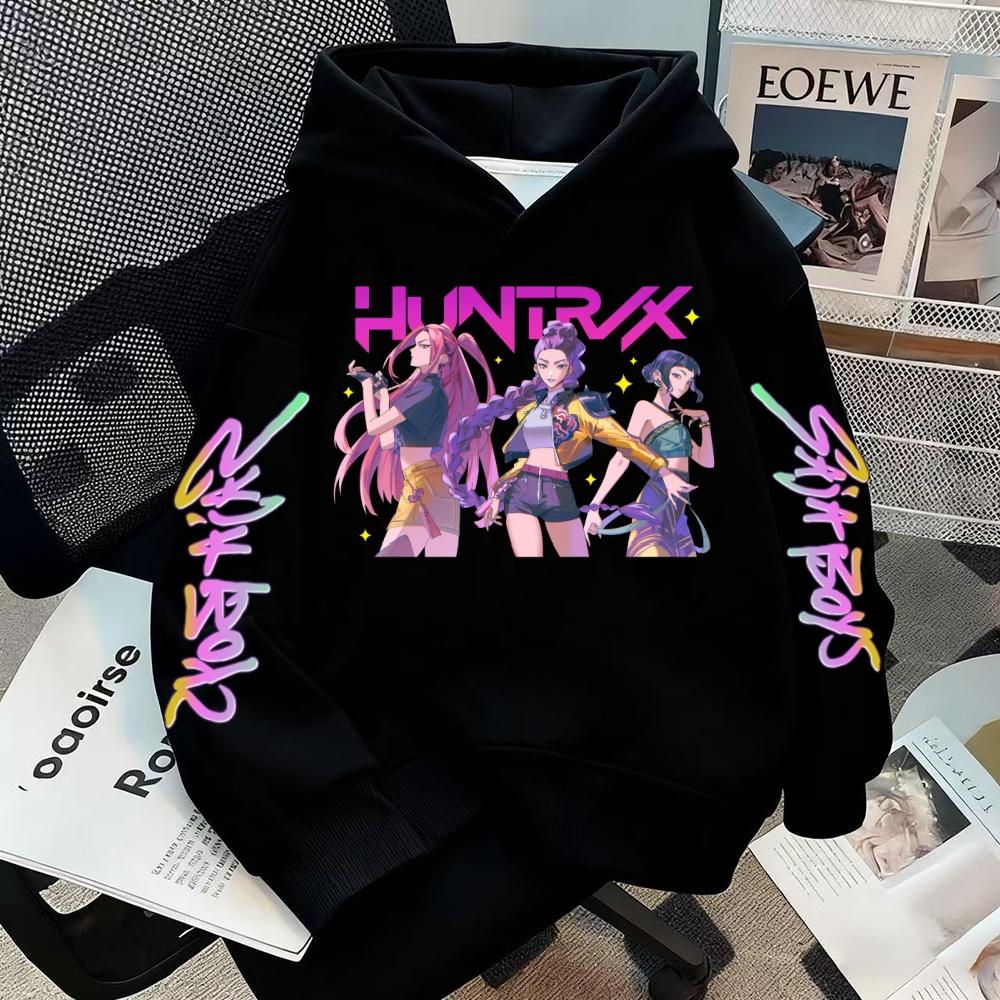 Casual Fashion Hoodie KPOP Printed Warm Winter Hoodie Hoodie Children's Hip Hop Style Sportswear High Quality Girl's Hoodie