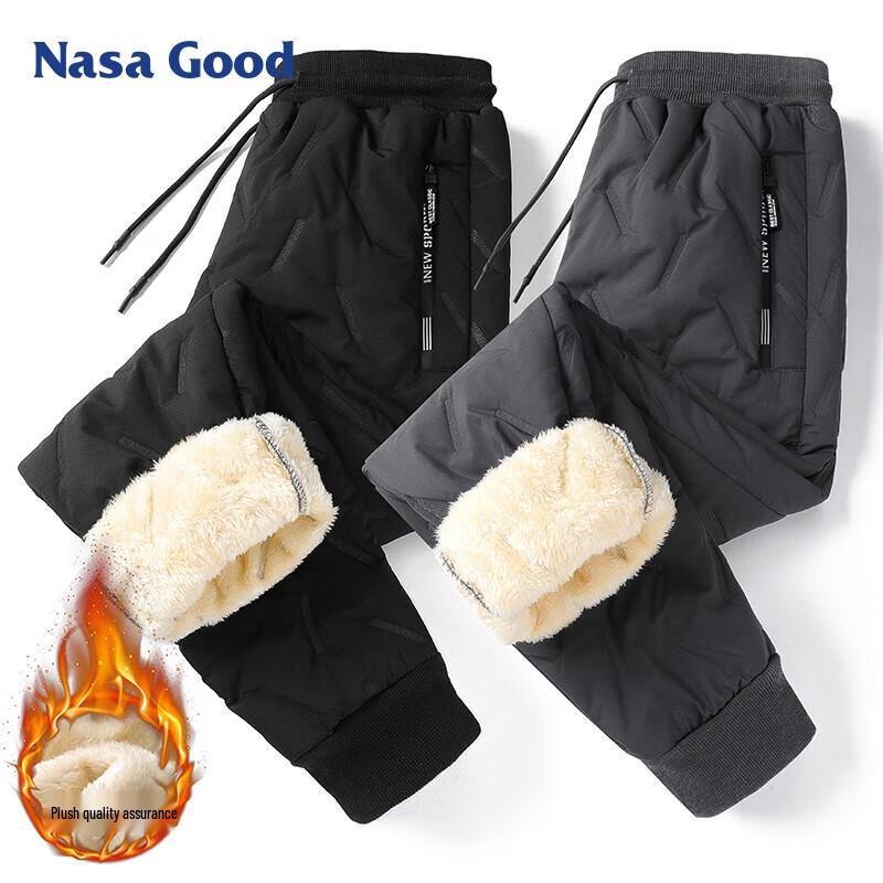 

NASA GOOD Men s Fleece-Lined Casual Sports Pants 2XL