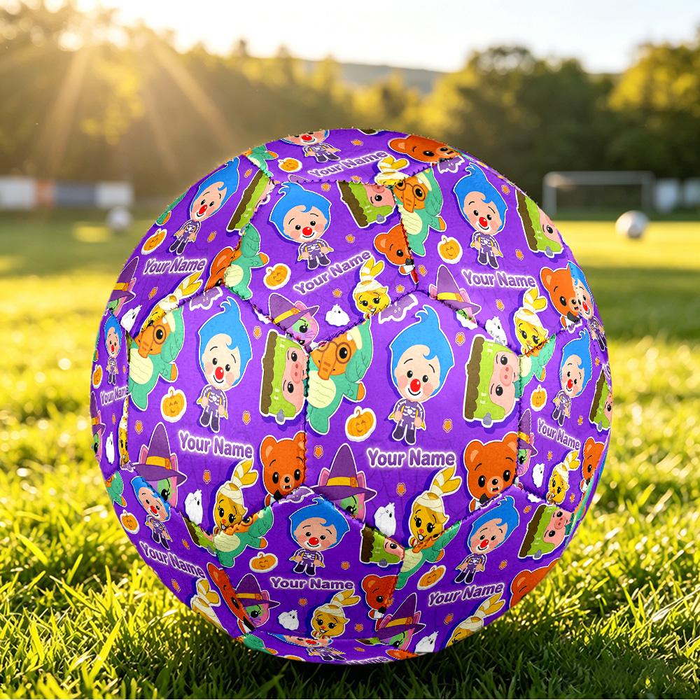 Custom Name Text Size 5 Football,El Payaso Plim Plim Standard Training Soccer Ball