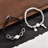 Spanish Irregular Doudou Bracelet Women'S Geometric Small Lock Key Bracelet Sweet Pearl Jewelry Women