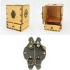 5pcs Antique Bronze Hasps Latch Lock Alloy Box Handles Jewelry Wooden Box Buckle Clasp Hook Padlock Small Shackle Hardware (Color : A)