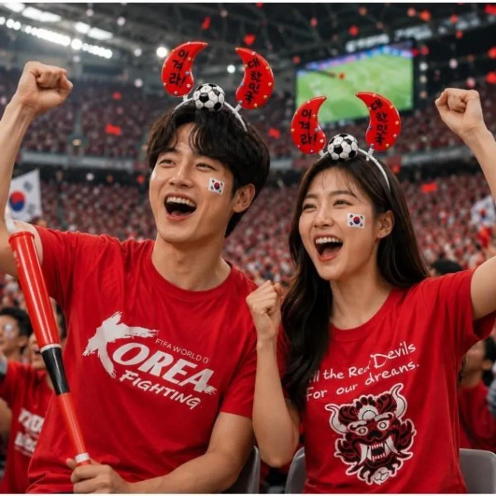 Making World Cup Soccer Red Devils Headbands (6 Sheets)
