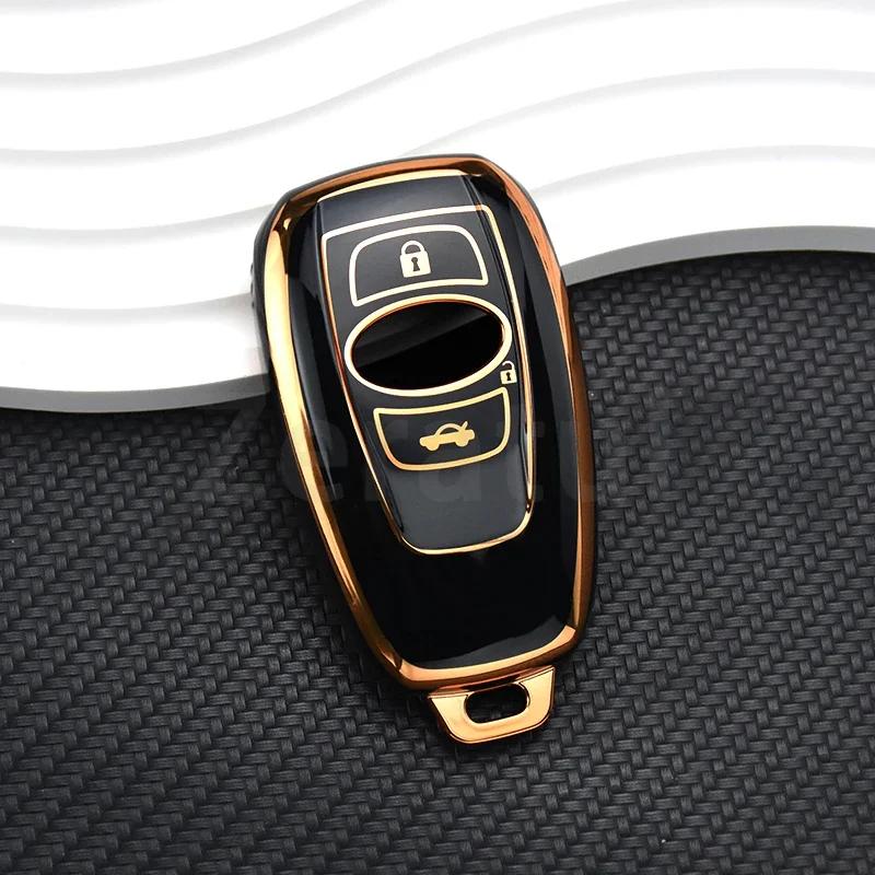 Auto Smart Key Abdeckung Hülle Tasche Für Subaru WRX XV Crosstrek Legacy BRZ Forester Impreza STi Outback 2015 - 2019 Schale Halter Schlüsselanhänger
