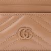 Gucci GG Marmont Matelassé Leder Kartenetui in Beige Für Unisex Tägliche Nutzung