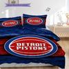 Vibrant Detroit Pistons Logo Art Three-piece set(1 * duvet cover + 2 * pillowcase, without core) Bedding set Christmas birthday gift